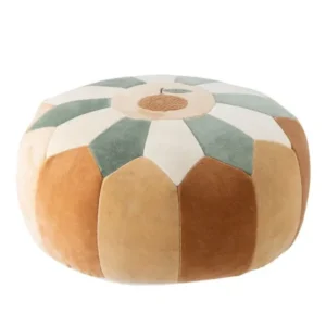 Kinder-Pouf „Olli“ – Baumwolle in warmen Naturtönen