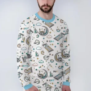 Dua, Dhikr, Dream Matching Family Bamboo Men's Pajama Set