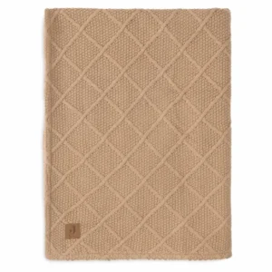 Deken - Check Knit - Teddy Fleece