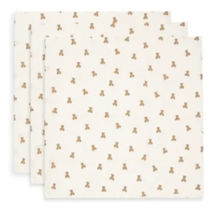 Hydrofiele Doek Small 70x70cm - Mini Teddy Bear - 3 Stuks