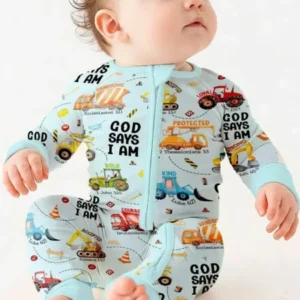 God Says I Am Boy Bamboo Convertible Zippy