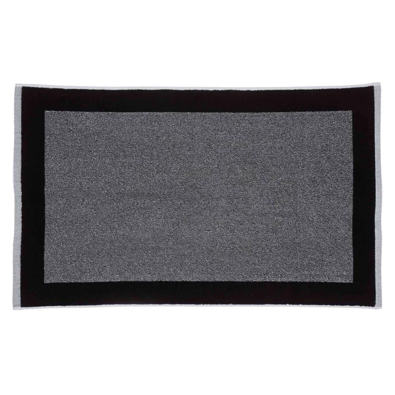 Badematte Ventosa, Schwarz & Weiß, 100% Bio-Baumwolle