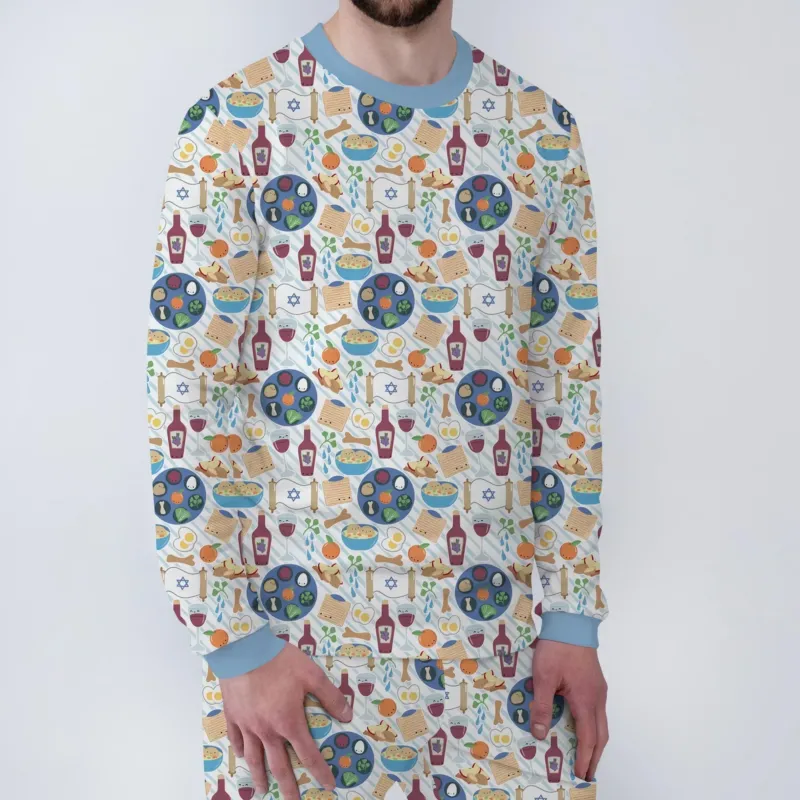 Passover Meal Bamboo Men's Pajama Set