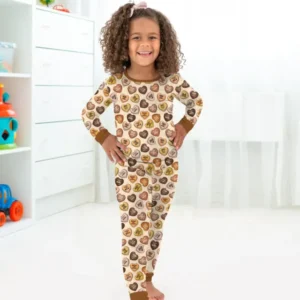 Black Month History Family Matching Bamboo Two Piece Long Sleeve Pajama Set