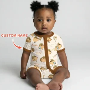 Custom Name Passover Afikoman Bamboo Shorty Zippy