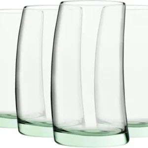 Longdrinkgläser 390 ml 4er Set aus klarem Glas