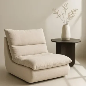 Lounge Sessel Selona - Polstersessel aus Leinenmischung