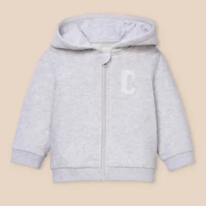 Baby Hoodie mit Reißverschluss - Biobaumwolle