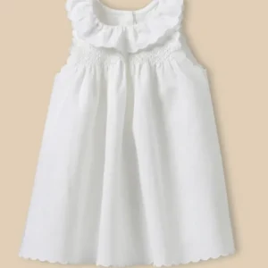 Kleid aus Leinen und Baumwolle, Baby Camille - Kollektion Festtage und Hochzeiten