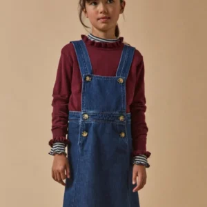 Mädchen-Schürzenkleid aus Denim