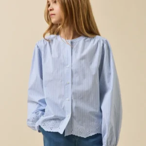 Gestreiftes Mädchenhemd – Kollektion « Junior »