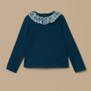 Mädchen-T-Shirt mit Liberty®-Kragen