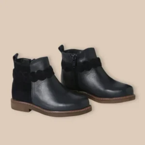 Mädchen-Boots mit Lederflechtung