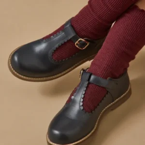 Mädchen-Riemchenschuhe aus Leder