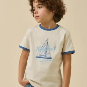Jungen T-Shirt mit Druckmotiv – Bio-Baumwolle