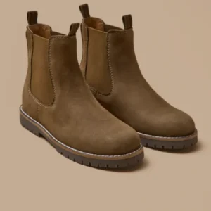 Jungen-Chelsea-Boots aus Nubukleder