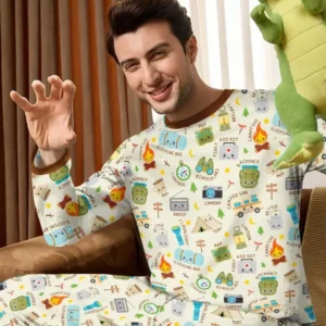 Little Camp Adventure Family Matching Bamboo Men's Pajama Set