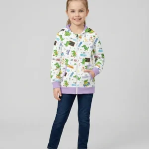 Brave Gator Days Bamboo Zip Hoodie