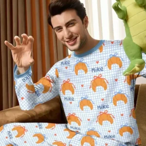 Breakfast Love Family Matching Bamboo Men's Pajama Set