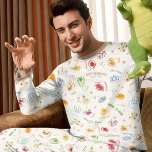 Happy Rosh Hashanah Bamboo Men's Pajama Set