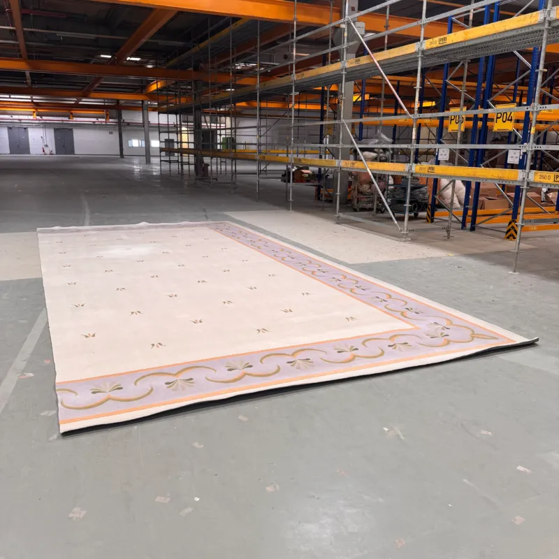 Mewes Luxus Handttuftteppich creme 840x400 100% Schurwolle 55000€ NP Teppich