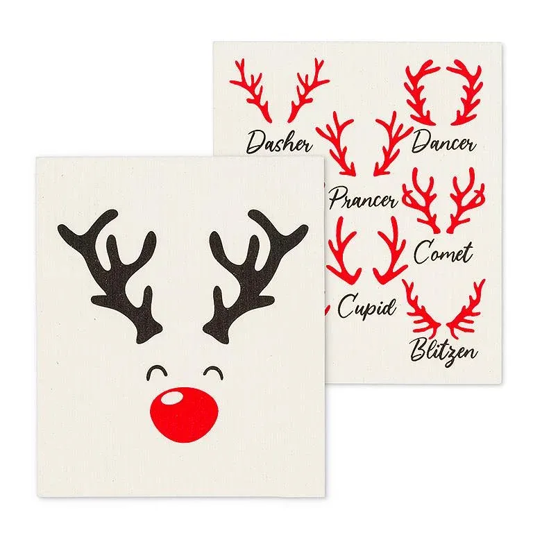 The Amazing Swedish Dishcloth Rudolph & Names