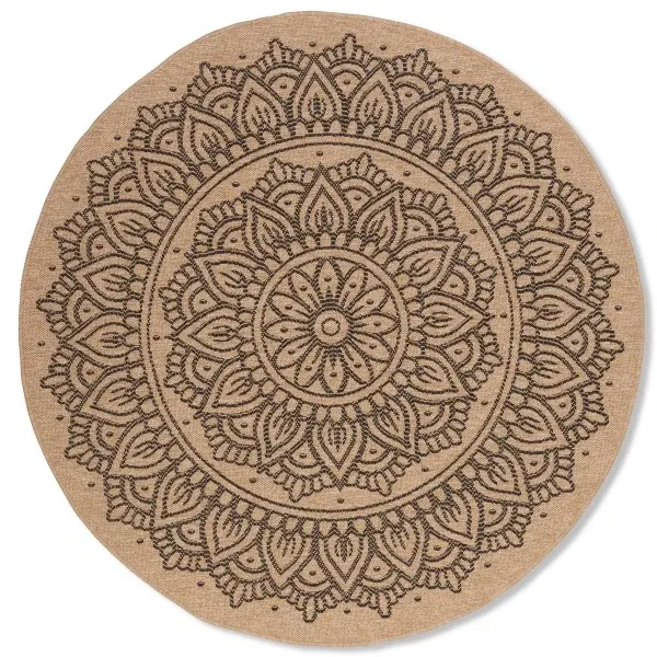 Avanos Indoor Outdoor Rug AVA-08872ABLK 6'x6'