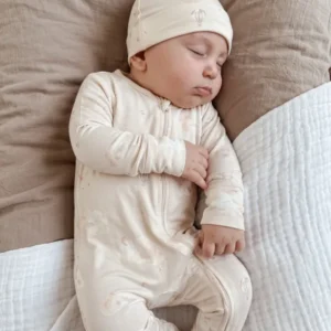 Cloudy Dreams Bamboo Zipper Footie