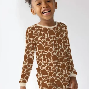 Wild Kingdom Bamboo Two Piece Long Sleeve Pajama Set