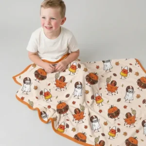Fall Day Football Bamboo Blanket