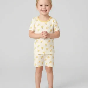 Happy Little Stars Family Matching Bamboo Two Piece Short Sleeve Shorts Pajama Set