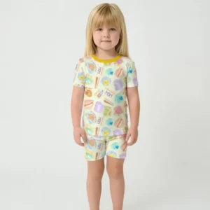 SoftBall Mom Saves The Days Two Piece Short Sleeve Shorts Pajama Set