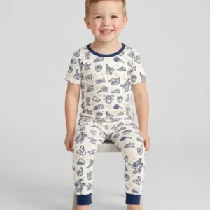 Ballpark Bash Bamboo Two Piece Short Sleeve Pajama Set
