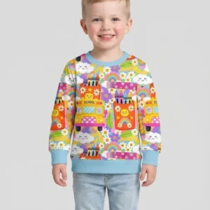 Retro Happy Classroom Bamboo Crewneck Sweatshirt