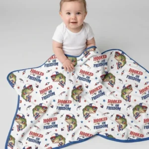 Hooked On Freedom Bamboo Blanket