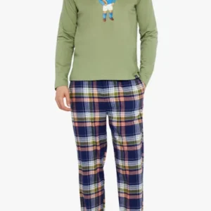 Pyjama long Homme Pilier de la Nuit Marine 1