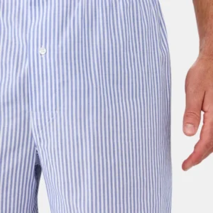 Caleçon classique Homme Rayure Marine et Bleu 6