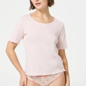 Haut Femme Kiss Manches courtes Couleur NUDE 1
