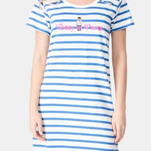 Chemise de nuit Femme Teddy In Paris Blanc et Ivoire 1
