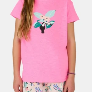 Pyjashort Enfant Vahiné Rose et Multicolore 1