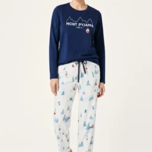 Pyjama en jersey de coton épais - Rêves au sommet