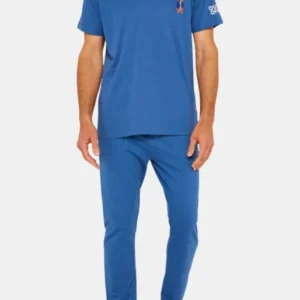 Tee-shirt Homme manches courtes Teddy Bleu 1