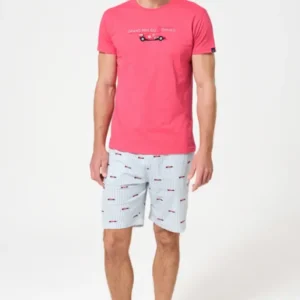 Pyjama Homme Le Grand Prix du Sommeil Manches courtes Imprimé voiture formule 1 1