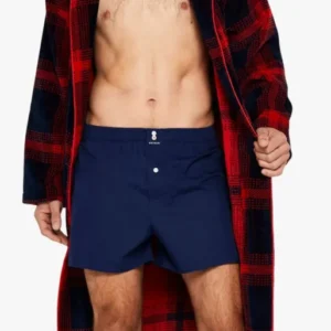 Peignoir Homme en feu a carreau Rouge 1