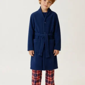 Robe de chambre enfant en micropolaire - Casse-noisette