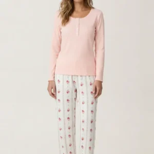 Tee-shirt manches longues en jersey de coton et modal - Magnolia