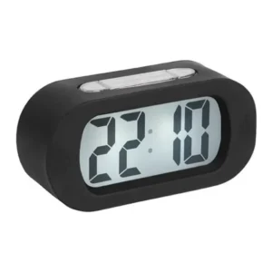 Schwarzer Digital-Wecker mit LED-Ziffernanzeige 22:88