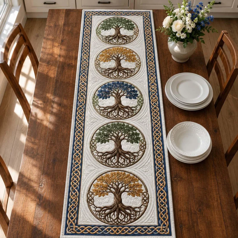 Ancient Tree Strength Quilt Table Runner