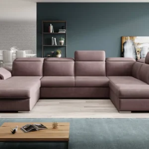 Designer Sofa Emiliano mit Schlaf- und Klappfunktion
