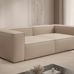 Designer Sofa Lesley 3 Sitzer in Bouclé